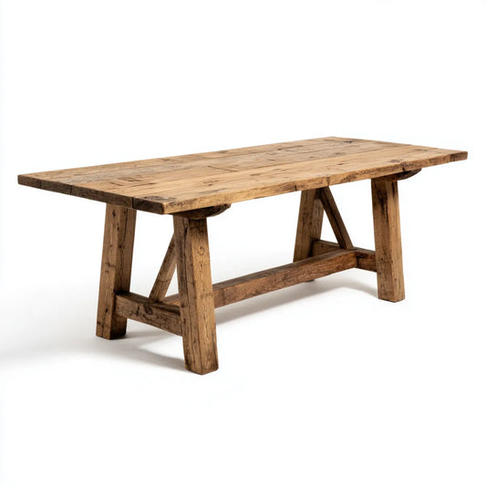 Stół jadalny z drewna sosnowego z recyklingu prostokątny 180 x 90 x 76 cm