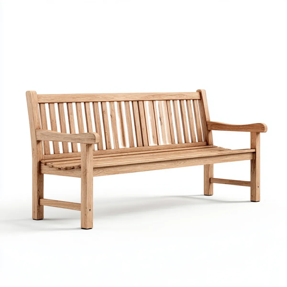Ławka ogrodowa 2-fotelik Przyroda 120 x 65 x 92 cm z litego teku prostokątnego