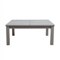 Stolik kawowy, prostokątny stolik do kawy 120 x 60 x 45 cm w polipropylenowym z listwami górnymi